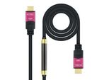 Nanocable 10.15.3730 Cavo Hdmi 30 M Hdmi Tipo A (Standard) Nero, Rosa