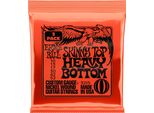 Corde Per Chitarra Elettrica Ernie Ball Skinny Top Heavy Bottom Slinky Nickel Wound, Confezione Da 3, Calibro 10-52