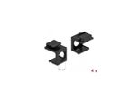 Delock Coperchio Keystone - Alloggiamento Con Inserti Modulari - Nero (Confezione Da 4) (86739)