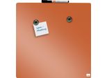 Nobo Lavagna Bianca Quadrata (L)360 X (H)360 Mm Arancione