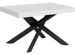 Itamoby - Tavolo Allungabile 140/244X90 Cm Volantis Bianco Frassino Gambe Antracite