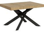 Itamoby - Tavolo Allungabile 120/380X90 Cm Volantis Quercia Natura Gambe Antracite