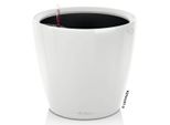 Fioriera Lechuza Classico Premium Ls 28 Bianco Lucido | Fioriera Con Sistema Di Irrigazione | Superficie Lucida | Ø 28,5 X 26 Cm | 16040