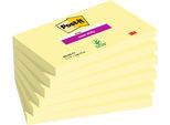 3M Blocco Note Appiccicoso Post-It Super Appiccicoso Giallo 76X127Mm 6 Pezzi