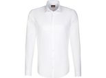 Seidensticker Business Camicia Da Uomo Manica Lunga Kent Slim-Fit Bianco 37