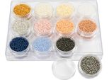 Set Di Perle Creativ Company Colori Pastello - Perle Di Vetro Rotonde Da 1,7 Mm