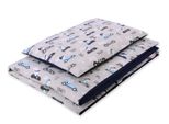 Set Di Biancheria Da Letto Per Bambini In Cotone 2 Pezzi 135X100 Cm - Coniglietti In Auto, Grigio