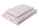 Set Di Biancheria Da Letto Per Bambini In Cotone Double-Face 2 Pezzi - Foglie Beige