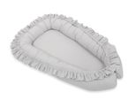 Baby Nest Premium Cocoon Per Neonati Con Volant My Sweet Baby - Grigio - 5902366004539