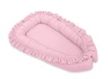 Baby Nest Premium Cocoon Per Neonati Con Volant My Sweet Baby - Rosa - 5902366004515
