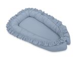 Baby Nest Premium Cocoon Per Neonati Con Volant My Sweet Baby - Blu Pastello - 5902366004584