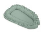 Baby Nest Premium Cocoon Per Neonati Con Volant My Sweet Baby - Verde Pastello - 5902366004607