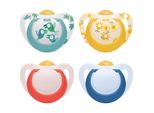 Nuk Star Latex Soother 6-18 M Rosso, Taglia 6-18 M