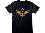 Maglietta Legend Of Zelda - Logo Hyrule (Nero) M