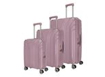 Travelite Carrello Elvaa 4W Trolley L / M / S Rosé Rosa Antico