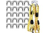 Ganci Da Parete Garage Officina Ganci Doppi Incluso Materiale Di Fissaggio Set Da 20 Pezzi 22486