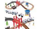 Ferrovia In Legno Ferrovia Magnetica A Batteria Set Di 37 Elementi 3,2 M 22646