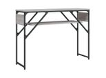 Consolle Con Ripiano Grigio Sonoma 105X30X75Cm In Materiale Ligneo