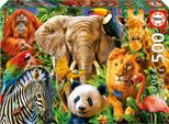 Educa - Puzzle Da 500 Pezzi Di Wildtiere