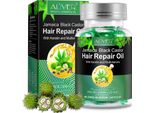 Olio Di Ricino Olio Di Ricino Per La Crescita Dei Capelli Cura Dei Capelli In Capsule Barba Bio Vegan, 1X 40 Capsule