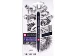 Sakura POXSDKB3 Sakura Fineliner Pigma Micron, Set Di 3 + Astuccio In Omaggio