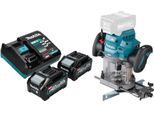 Makita Rp 001 GM201 Fresatrice A Batteria 40 V Max. 12 Mm Senza Spazzole + 2X Batteria 4,0 Ah + Caricabatterie