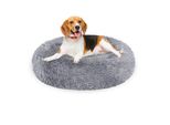 Clanmacy Cane Letto Peluche Posto Letto Cane Cuscino Gatto Lavabile Antiscivolo Confortevole 80Cm Grigio Chiaro