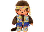 Ragazzo Hippy Con Fascia Per Capelli | 20 Cm | Monchhichi | Bambola