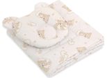 Set Trapunta E Cuscino Orsetto 2P. - Orso Beige Arcobaleno