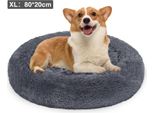 Jopassy Cane Letto Peluche Posto Letto Cane Cuscino Gatto Lavabile Antiscivolo Confortevole 80Cm Grigio Scuro