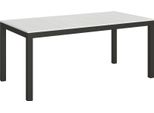 Itamoby - Tavolo Allungabile 180/440X90 Cm Everyday Evolution Bianco Frassino Telaio E Gambe Antracite