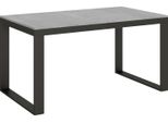 Itamoby - Tavolo Allungabile 160/264X90 Cm Tecno Evolution Cemento Telaio E Gambe Antracite