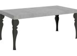 Itamoby - Tavolo Allungabile 200/460X90 Cm Paxon Cemento Gambe Antracite