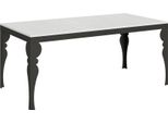 Itamoby - Tavolo Allungabile 180/440X90 Cm Paxon Evolution Bianco Frassino Telaio E Gambe Antracite