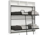 Itamoby - Letto Doppio A Scomparsa Kando Comp.L Bianco Frassino