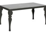 Itamoby - Tavolo Allungabile 160/264X90 Cm Paxon Evolution Cemento Telaio E Gambe Antracite