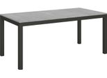 Itamoby - Tavolo Allungabile 180/440X90 Cm Everyday Evolution Cemento Telaio E Gambe Antracite