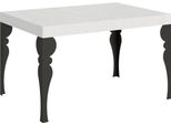 Itamoby - Tavolo Allungabile 140/244X90 Cm Paxon Bianco Frassino Gambe Antracite