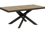 Itamoby - Tavolo Allungabile 180/284X90 Cm Volantis Evolution Quercia Natura Telaio E Gambe Antracite