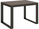 Itamoby - Tavolo Allungabile 120/224X90 Cm Tecno Evolution Noce Telaio E Gambe Antracite