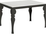 Itamoby - Tavolo Allungabile 120/380X90 Cm Paxon Evolution Bianco Frassino Telaio E Gambe Antracite