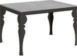 Itamoby - Tavolo Allungabile 120/224X90 Cm Paxon Evolution Cemento Telaio E Gambe Antracite