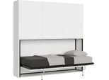 Itamoby - Letto Singolo A Scomparsa Kando Comp.D Con Materasso Bianco Frassino