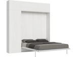 Itamoby - Letto Matrimoniale A Scomparsa 160 Kentaro Con Mobili Bianco Frassino