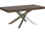 Itamoby - Tavolo Allungabile 200/460X90 Cm Volantis Noce Gambe Multicolore 4/A