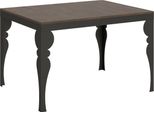 Itamoby - Tavolo Allungabile 120/224X90 Cm Paxon Evolution Noce Telaio E Gambe Antracite