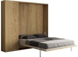 Itamoby - Letto Matrimoniale A Scomparsa 160 Kentaro Con Colonna Quercia Natura