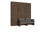 Itamoby - Letto Matrimoniale A Scomparsa 160 Kentaro Con Divano E Mobili Noce, Grigio