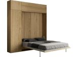 Itamoby - Letto Matrimoniale A Scomparsa 160 Kentaro Con Mobili Quercia Natura