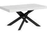 Itamoby - Tavolo Allungabile 160/264X90 Cm Volantis Bianco Frassino Gambe Antracite
